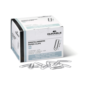 Durable Zinc Plated Paperclips 32mm 1000 Pack 880287 F