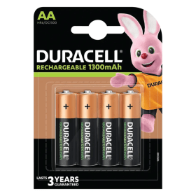 Duracell DC1500 Rechargeable AA Batteries 4 Pack 81367177