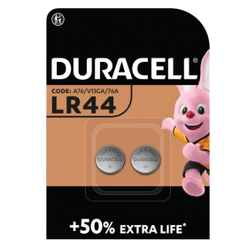 Duracell LR44 Alkaline Batteries 2 Pack A76 2