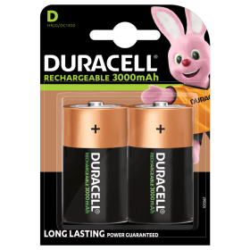 Duracell Rechargeable Ultra D Battery 3000mah 2 Pack