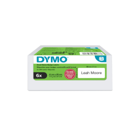 Dymo 2234187 White Name Badge Label Roll 89mm x 41mm 6 x 300 Labels Original
