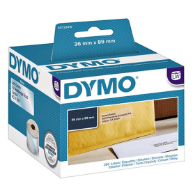 Dymo 99013 S0722410 Clear Address Label Roll 89mm x 36mm 260 Labels Original