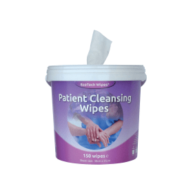 EcoTech White Patient Cleansing Wipes 150 Pack 410980 F