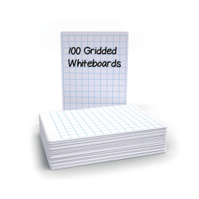 Economy Drywipe Boards 500 Micron 20mm Gridlines A4 100 Pack 838507 F