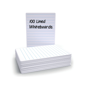 Economy Drywipe Boards 500 Micron Lined Portrait A4 100 Pack 838505 F