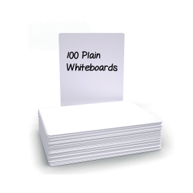 Economy Drywipe Boards 500 Micron Plain A4 100 Pack 838503 F