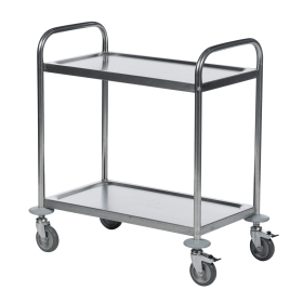 Economy Stainless Steel 2 Shelf Trolley 369779 F