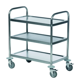 Economy Stainless Steel 3 Shelf Trolley 369775 F