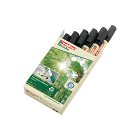 Edding 21 Ecoline Permanent Marker Bullet Tip Black 10 Pack 555356 F
