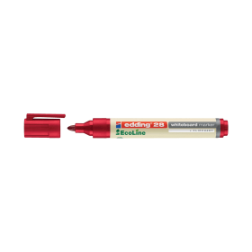 Edding 28 Ecoline Drywipe Markers Bullet Tip 1.5 3mm Line 10 Pack Red 4 28002 555376 F