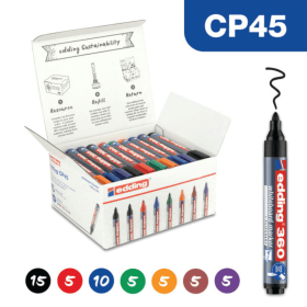 Edding 45 Boardmarker 360 Assorted 50 Pack ED20075 F
