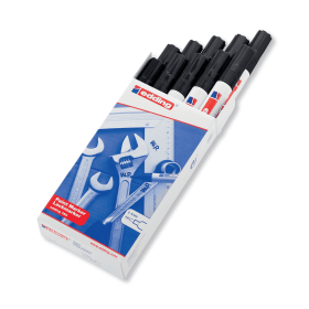Edding 750 Bullet Tip Paint Marker Medium Black 10 Pack 113185 F