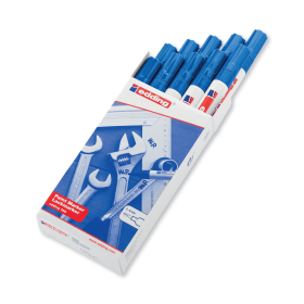 Edding 750 Bullet Tip Paint Marker Medium Blue 10 Pack 151202 F