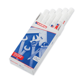 Edding 750 Opaque White Bullet Tip Paint Marker 10 Pack 120275 F