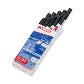 Edding 751 Bullet Tip Paint Marker Fine Black 10 Pack 148442 F