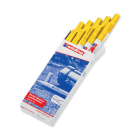 Edding 751 Bullet Tip Paint Marker Fine Yellow 10 Pack 120801 F