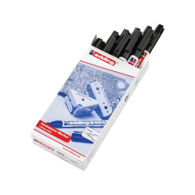 Edding 8404 Aerospace Marker Fine Tip Black 10 Pack 106591 F