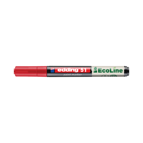 Edding E 51 Bullet Tip Paint Marker Fine Red 10 Pack ED07255 F