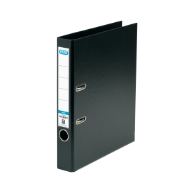 Elba 50mm Lever Arch File Plastic A4 Black 198849 F