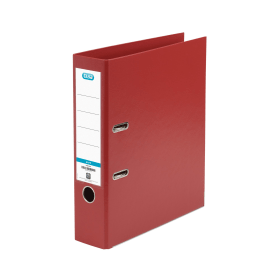 Elba 70mm Lever Arch File Plastic A4 Red 149977 F