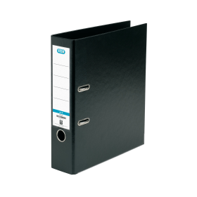 Elba 70mm Lever Arch File Plastic Black A4 164323 F