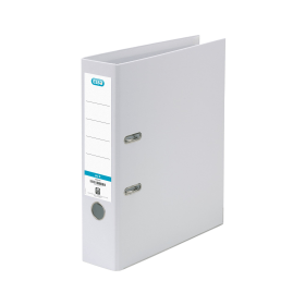 Elba 70mm Lever Arch File Plastic White A4 126784 F