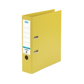 Elba 70mm Lever Arch File Plastic Yellow A4 100633 F