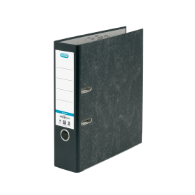 Elba 80mm Lever Arch File A4 Marbled Black 10 Pack 148316 F