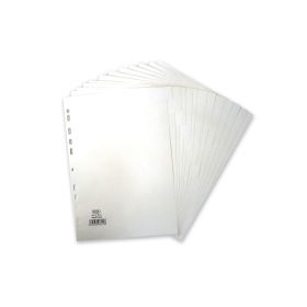 Elba Card Divider 12 Part 160gsm A4 White 400007502 364862 F