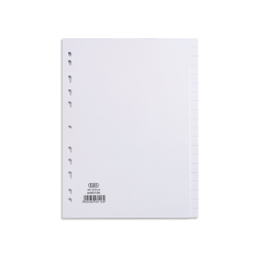 Elba Card Divider 20 Part 160gsm A4 White 400007500 364865 F
