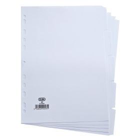 Elba Card Divider 5 Part 160gsm A4 White 100204880 364867 F