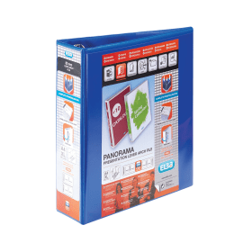 Elba Panorama 65mm Presentation Lever Arch File A4 Blue 5 Pack 135492 F