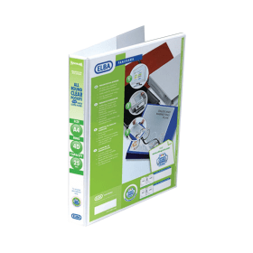Elba Panorama A4 25mm 4 D Ring Presentation Binder White 400008416 123739 F
