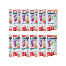 Elba Panorama A4 50mm 4 D Ring Presentation Binder White 10 Pack 400001309 119644 F
