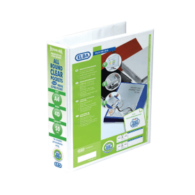 Elba Panorama A4 50mm 4 D Ring Presentation Binder White 400001309 130050 F