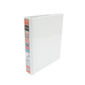 Elba Panorama A5 25mm 2D Ring Presentation Binder White 6 Pack 400008434 156457 F