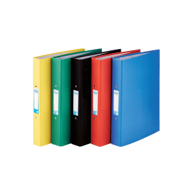 Elba Ring Binder Paper Over Board 25mm A4 Assorted 10 Pack 408217 F