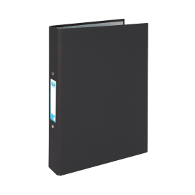 Elba Ring Binder Paper Over Board 25mm A4 Black 10 Pack 408221 F