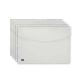 Elba Snap Wallet A4 Clear 5 Pack 574166 F