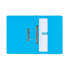 Elba Spring Pocket File 260gsm Foolscap Blue 25 Pack 152916 F