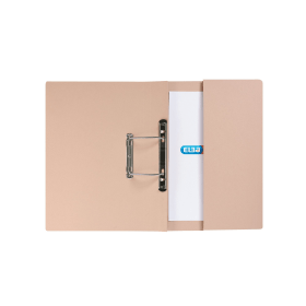 Elba Spring Pocket File 260gsm Foolscap Buff 25 Pack 100254 F