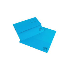 Elba Strongline Document Wallet Bright Manilla Foolscap Blue 25 Pack 104552 F