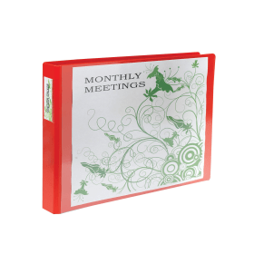 Elba Vision 4D Ring Binder Oblong 30mm A3 Red 102959 F