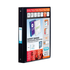 Elba Vision A4 25mm 4 O Ring Binder Black 117496 F
