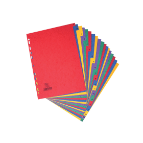 Elba multicoloured Heavyweight Index Dividers A Z 392479 F