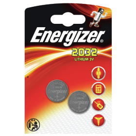 Energizer CR2032 FSB Lithium Batteries 2 Pack