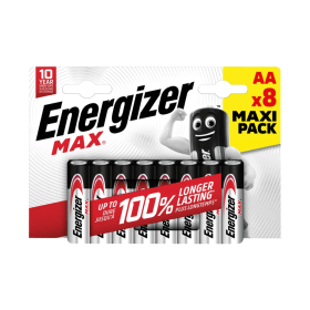 Energizer MAX AA Batteries 8 Pack ER43772