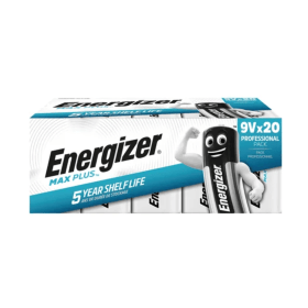 Energizer MAX Plus 9V Batteries 20 Pack ER42320