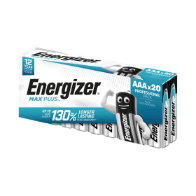 Energizer MAX Plus AAA Batteries 20 Pack E301322900