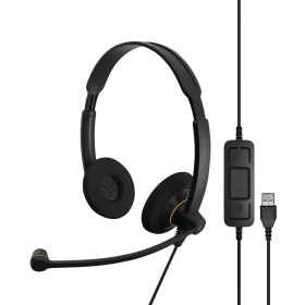 Epos Impact SC 60 Wired On Ear Binaural Headset USB Black 616585 F
